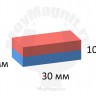Неодимовый магнит прямоугольник 30х20х10